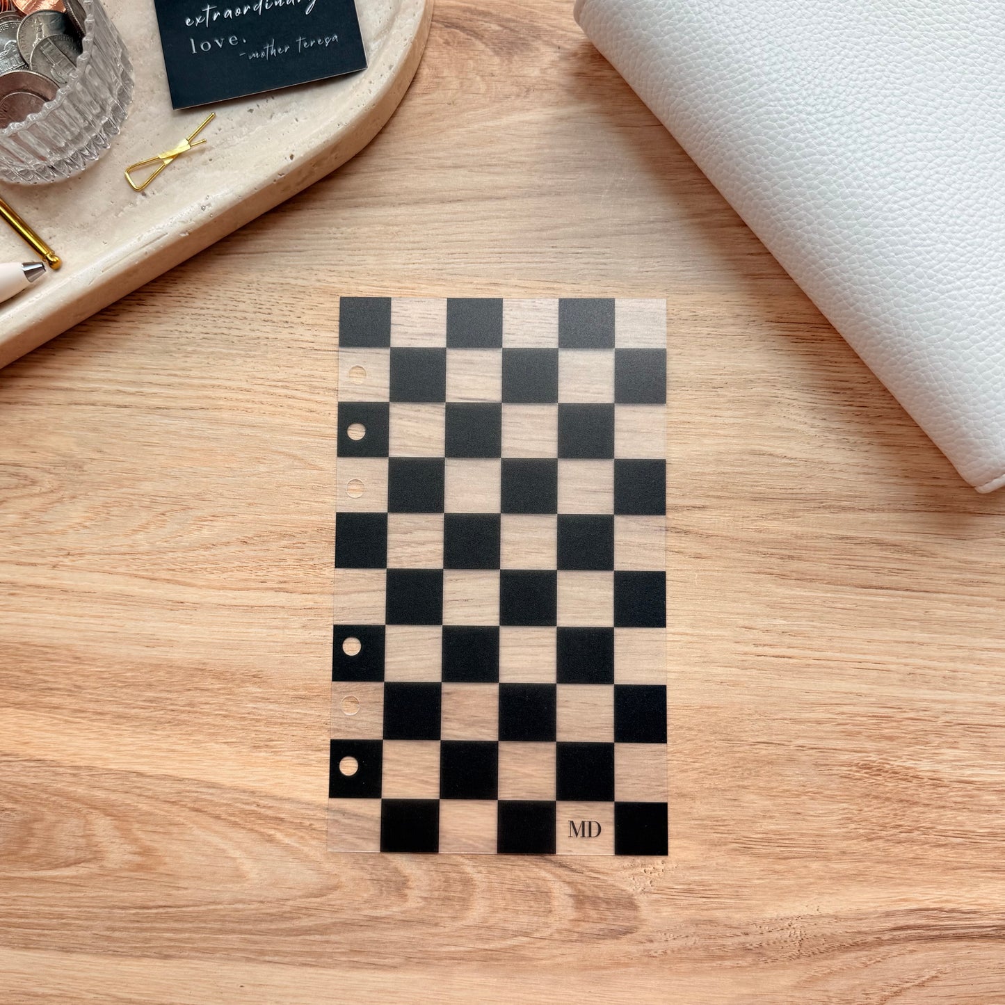 Checkered Vibes Dashboard | Black