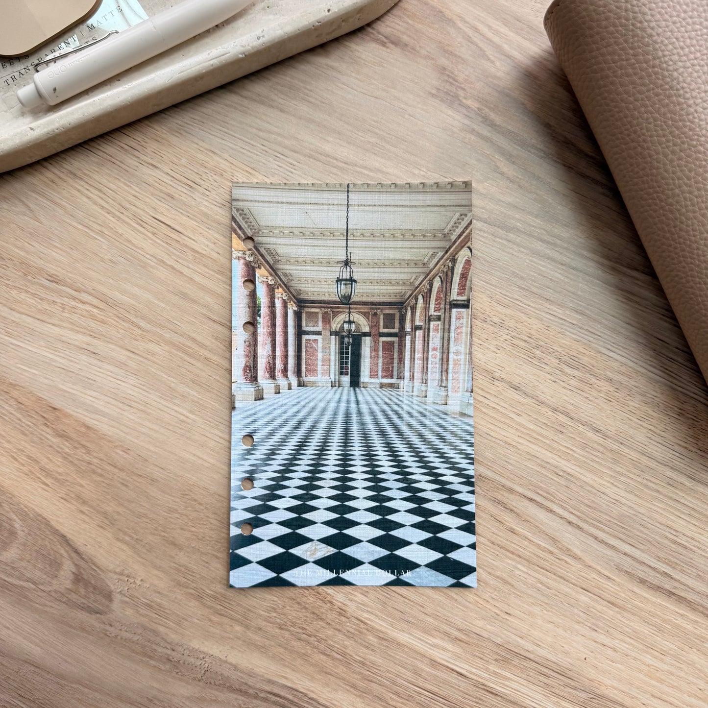 Checkered Versailles | A6 | Parisian Collection | Linen Dashboard
