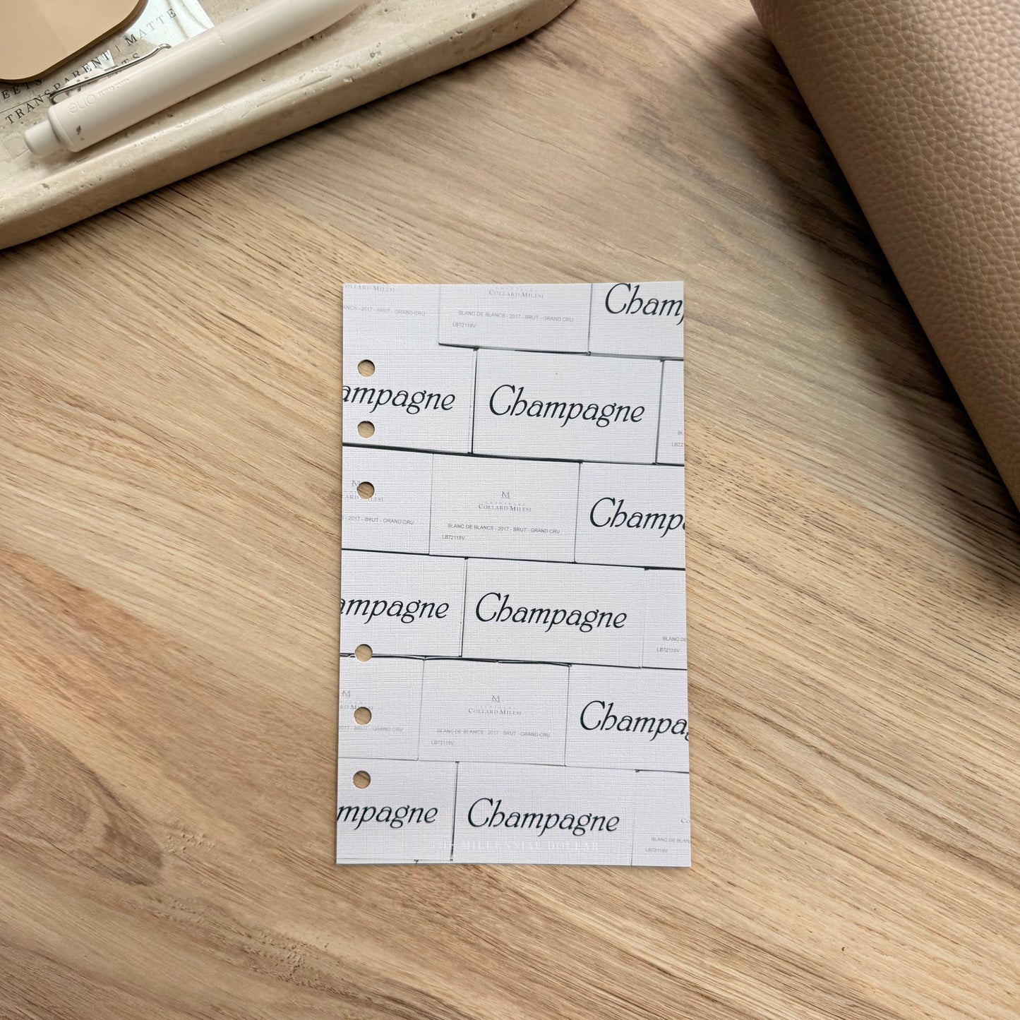 Champagne | A6 | Parisian Collection | Linen Dashboard