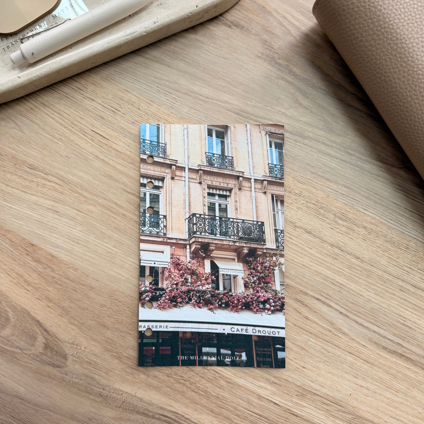 Café | A6 | Parisian Collection | Linen Dashboard