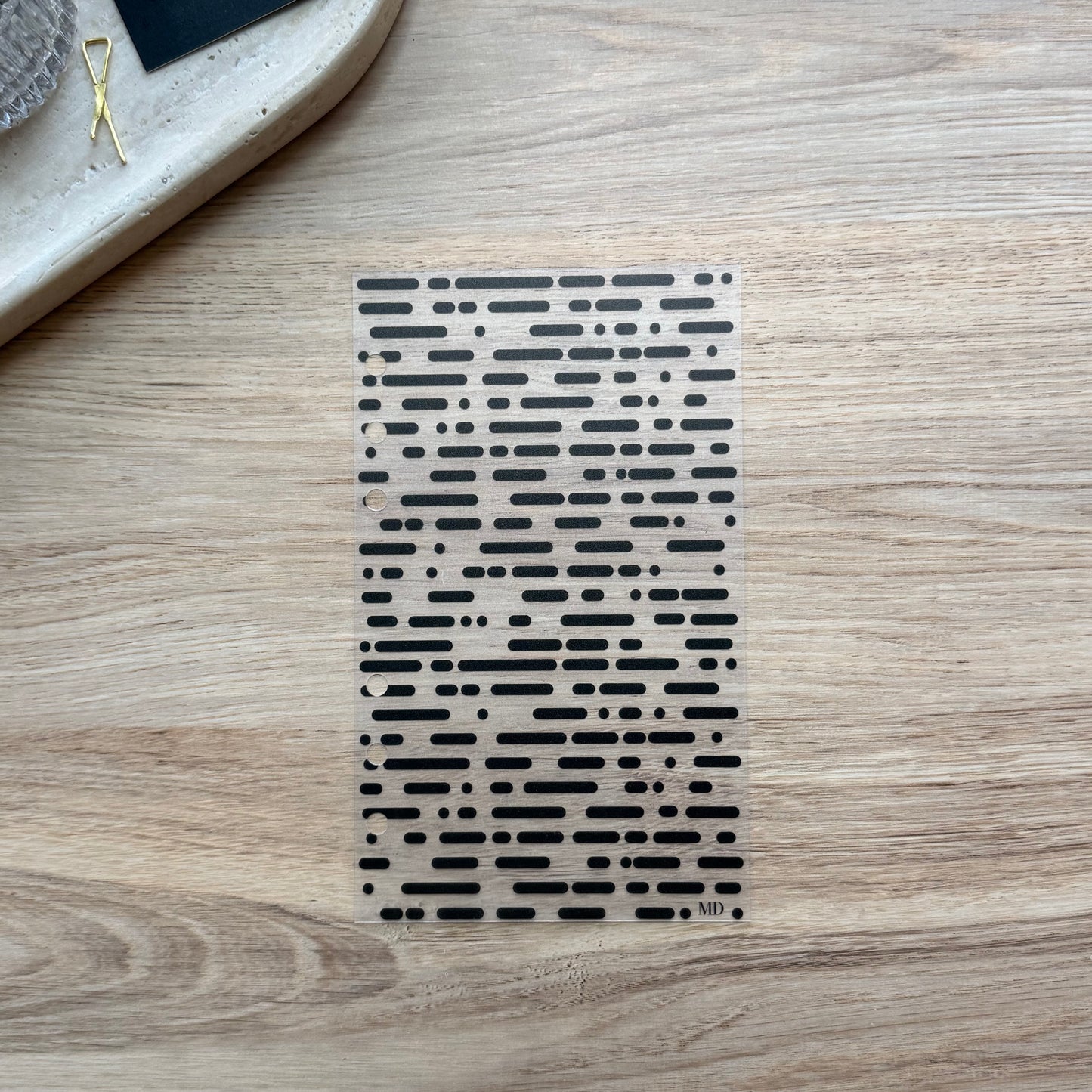 Frosted Morse Code Dashboard | Black