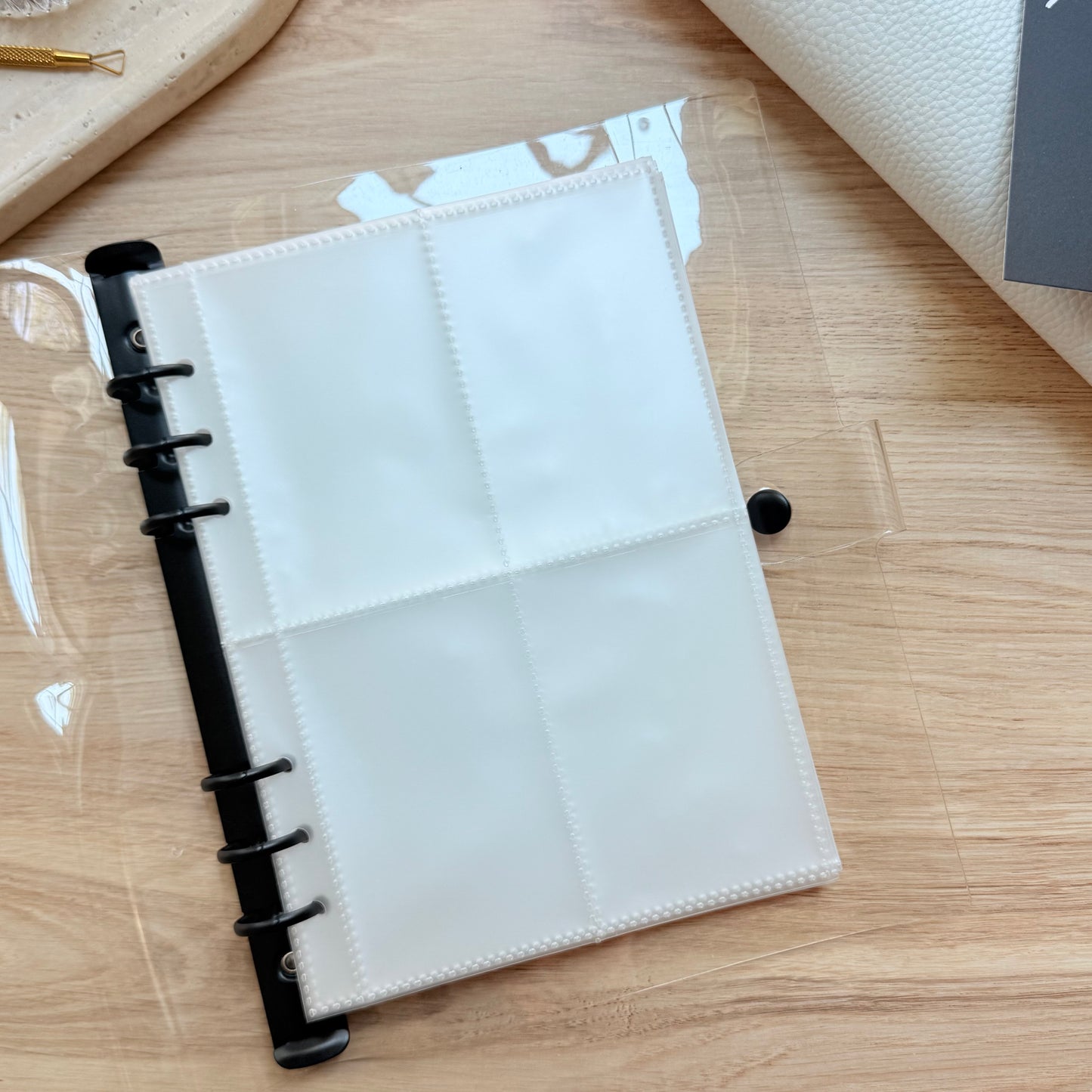 Clear Binder With Pockets | A5 Planner | PVC Binder