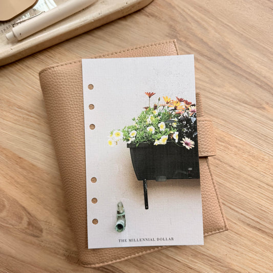 Flower Pot | A6 | Parisian Collection | Linen Dashboard