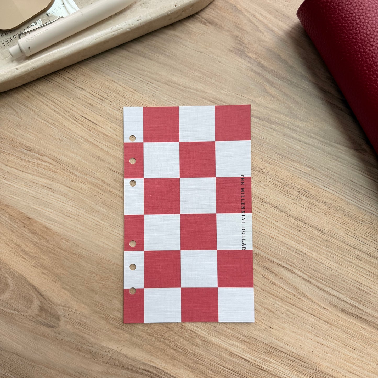 Coffee Cherry | A6 | Linen Dashboard