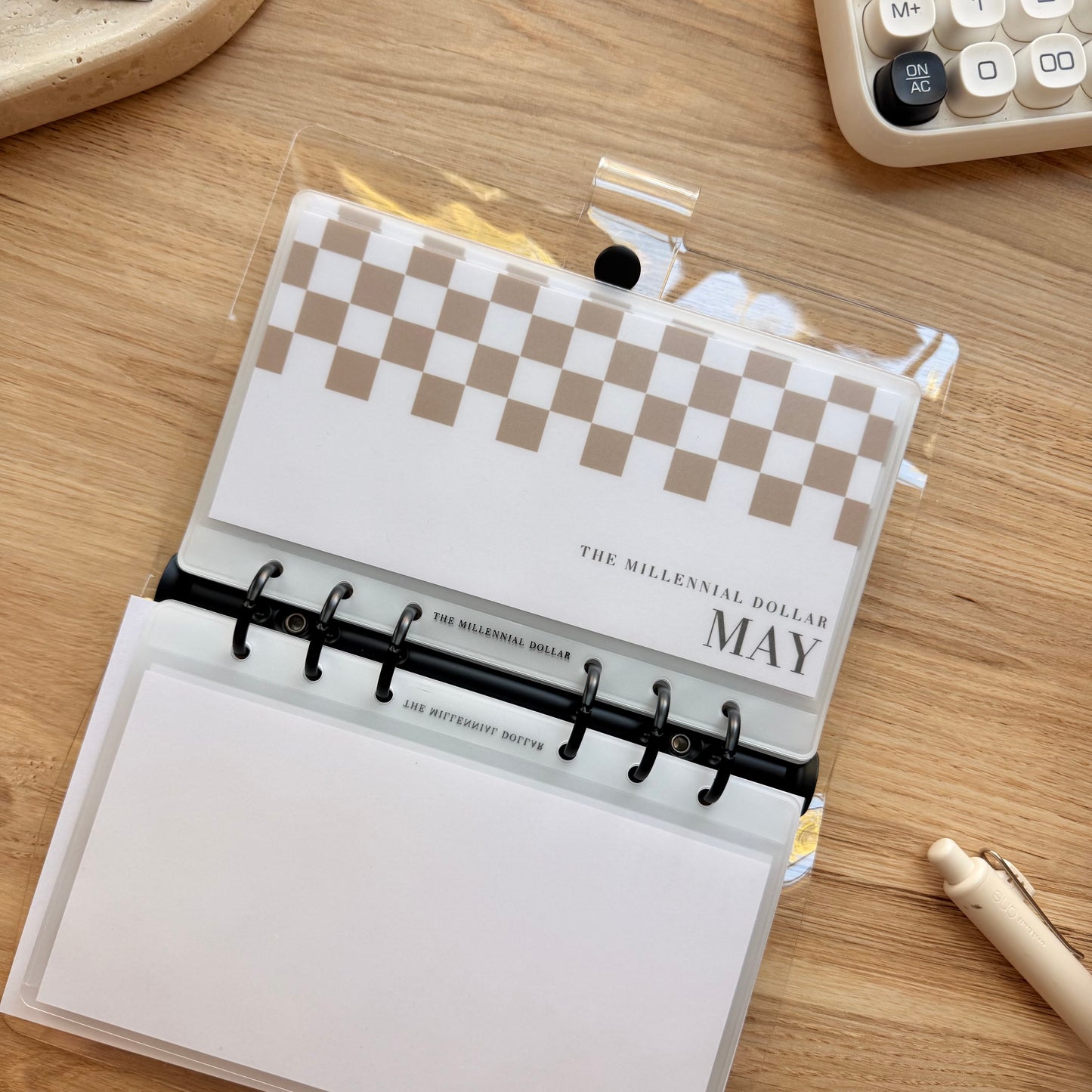 Yearly/Monthly $500 Savings Challenge Binder Bundle | Latte