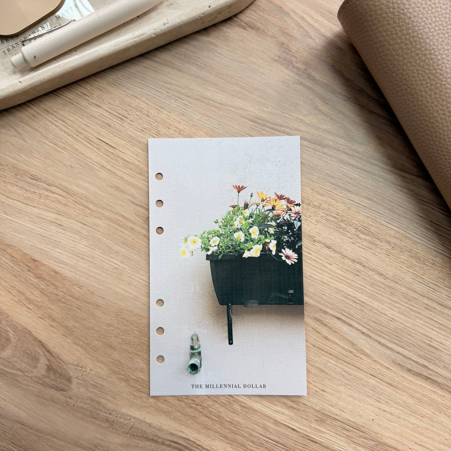 Flower Pot | A6 | Parisian Collection | Linen Dashboard