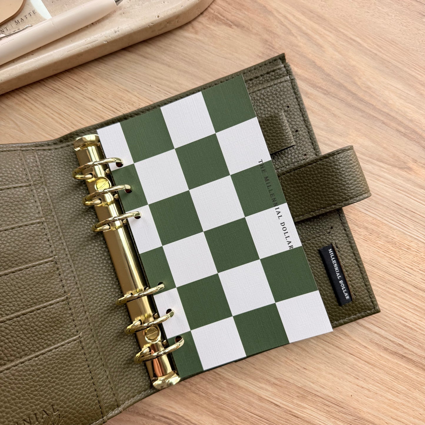 Olive Green | A6 | Linen Dashboard