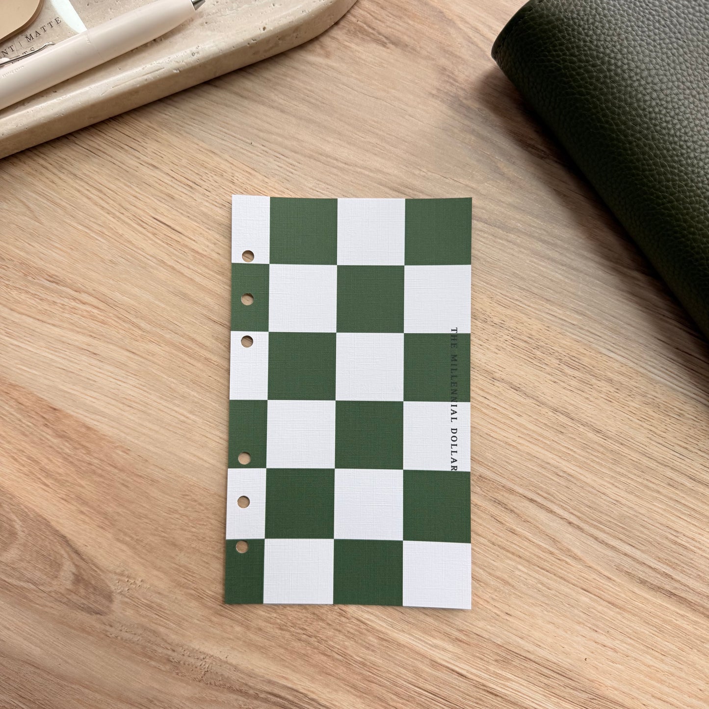 Olive Green | A6 | Linen Dashboard