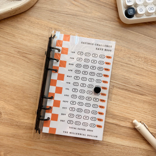 Yearly/Monthly $500 Savings Challenge Binder Bundle | PSL