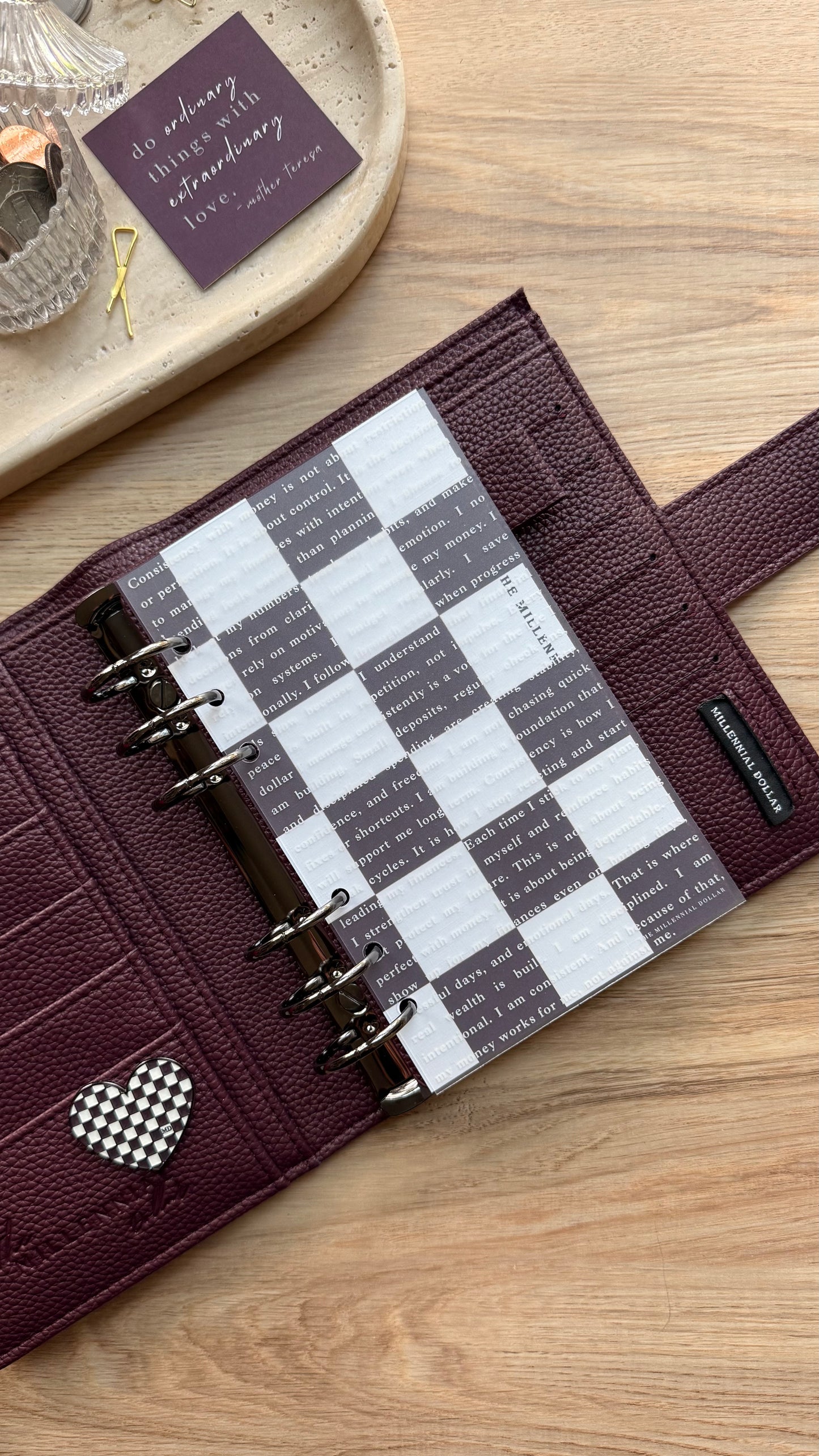Plum Royale | A6 Binder | Nina Collection