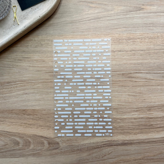 Frosted Morse Code Dashboard | White