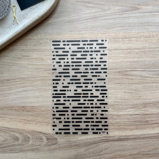 Frosted Morse Code Dashboard | Black