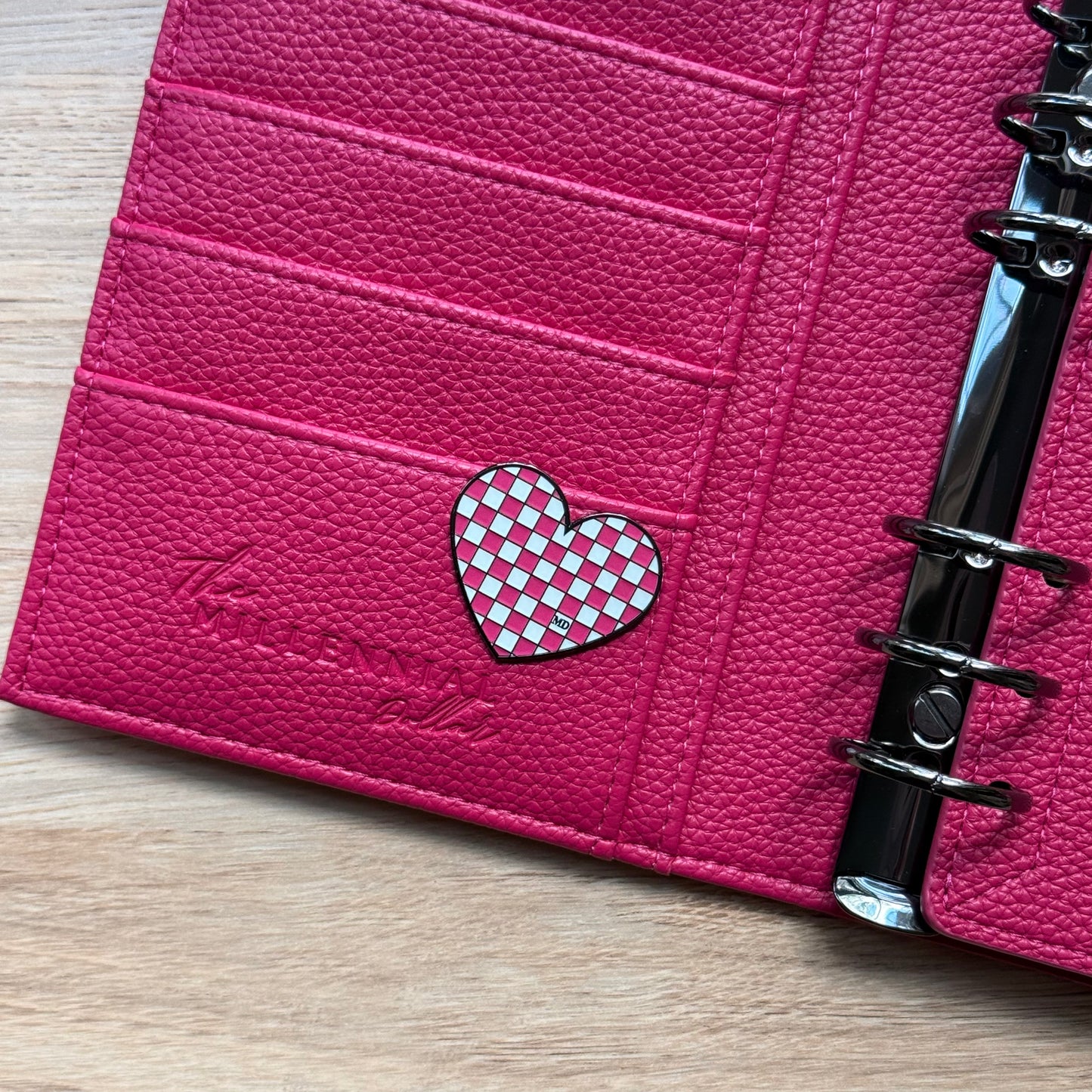 Prism Punch | Checkered Heart | Magnetic Binder Pin