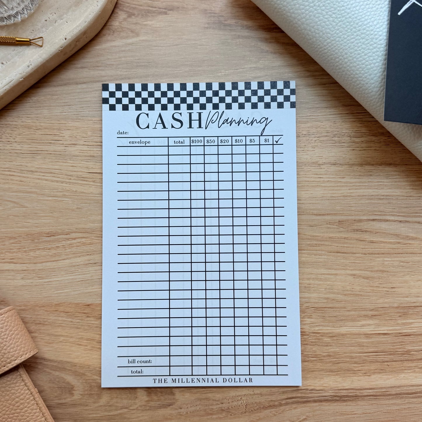 Cash Planning Notepad