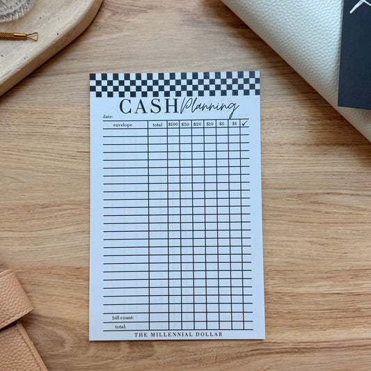 Cash Planning Notepad