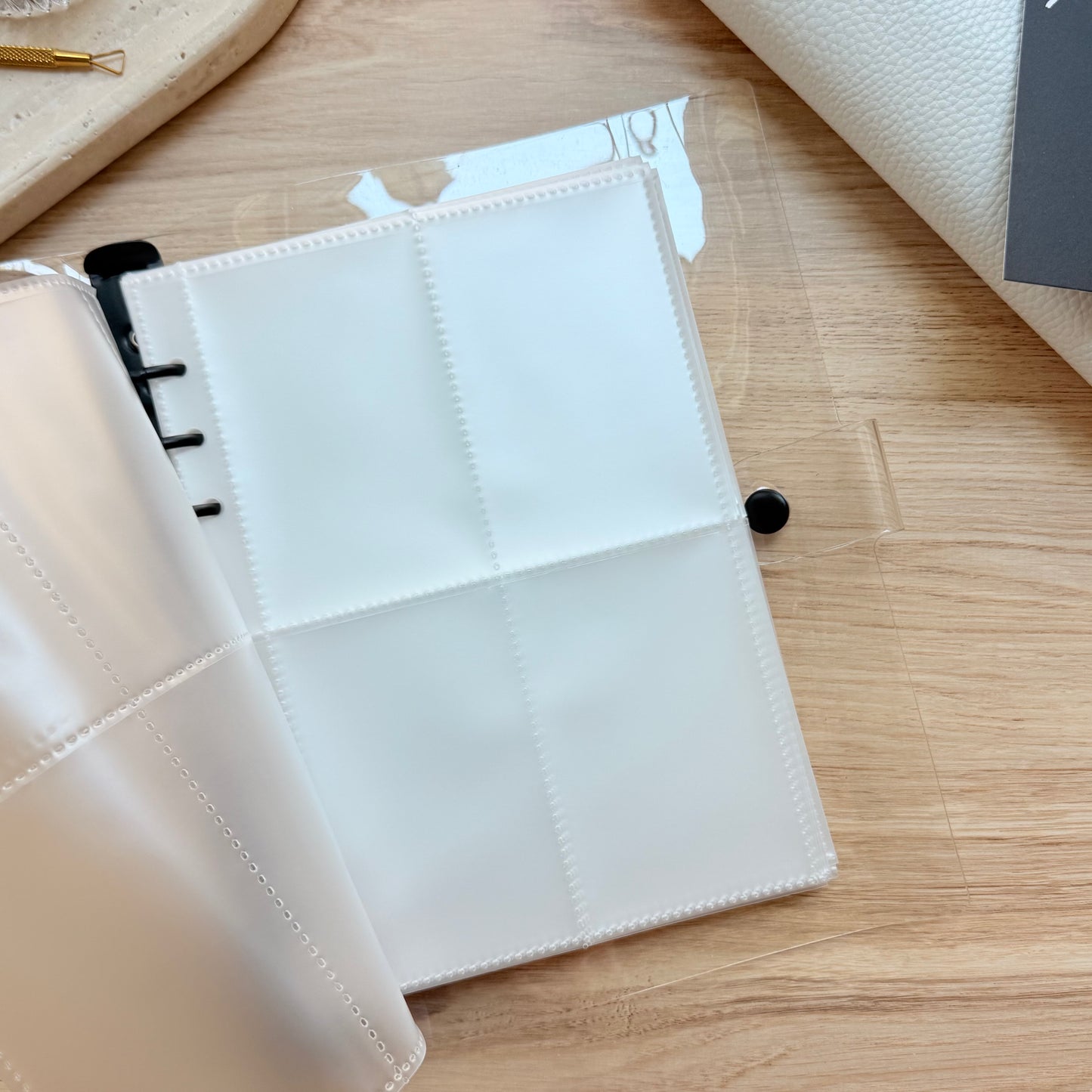 Clear Binder With Pockets | A5 Planner | PVC Binder