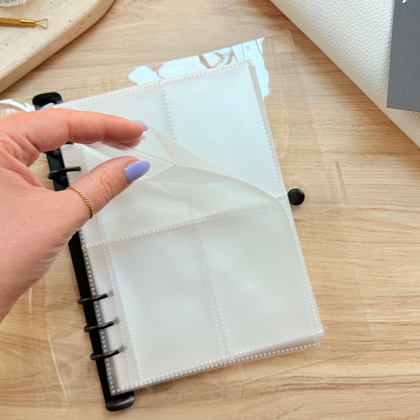 Clear Binder With Pockets | A5 Planner | PVC Binder