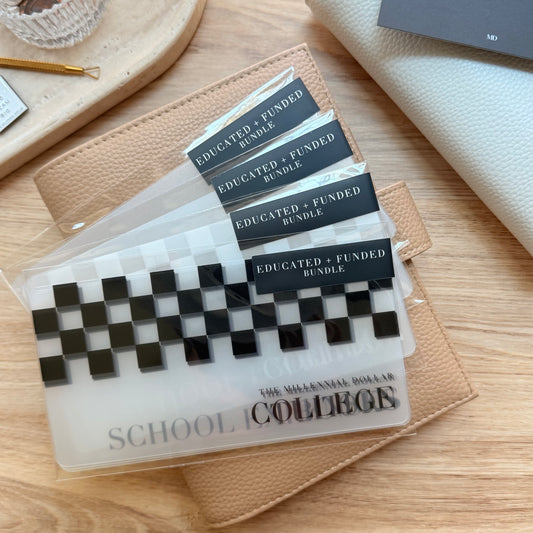 Educated + Funded Insert Bundle // Cash Envelope Inserts