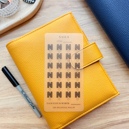 Nails // Cash Envelope Savings Tracker