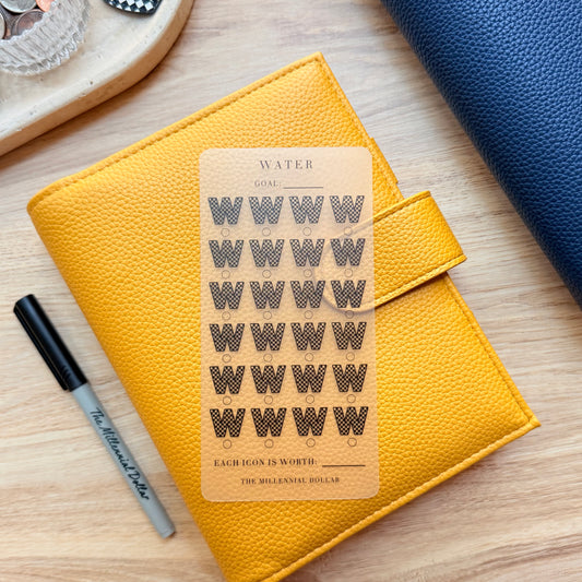 Water // Cash Envelope Savings Tracker